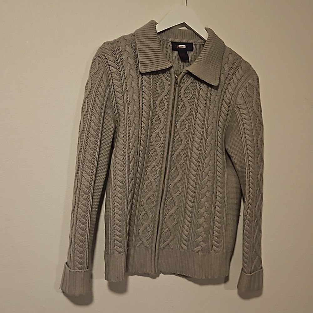 Denim & Co. Vintage sweater Zipper S